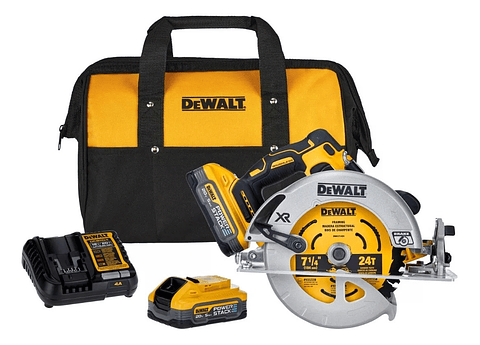 Kit Sierra Circular Xr Inalambrica + 2 Powerstack 5ah