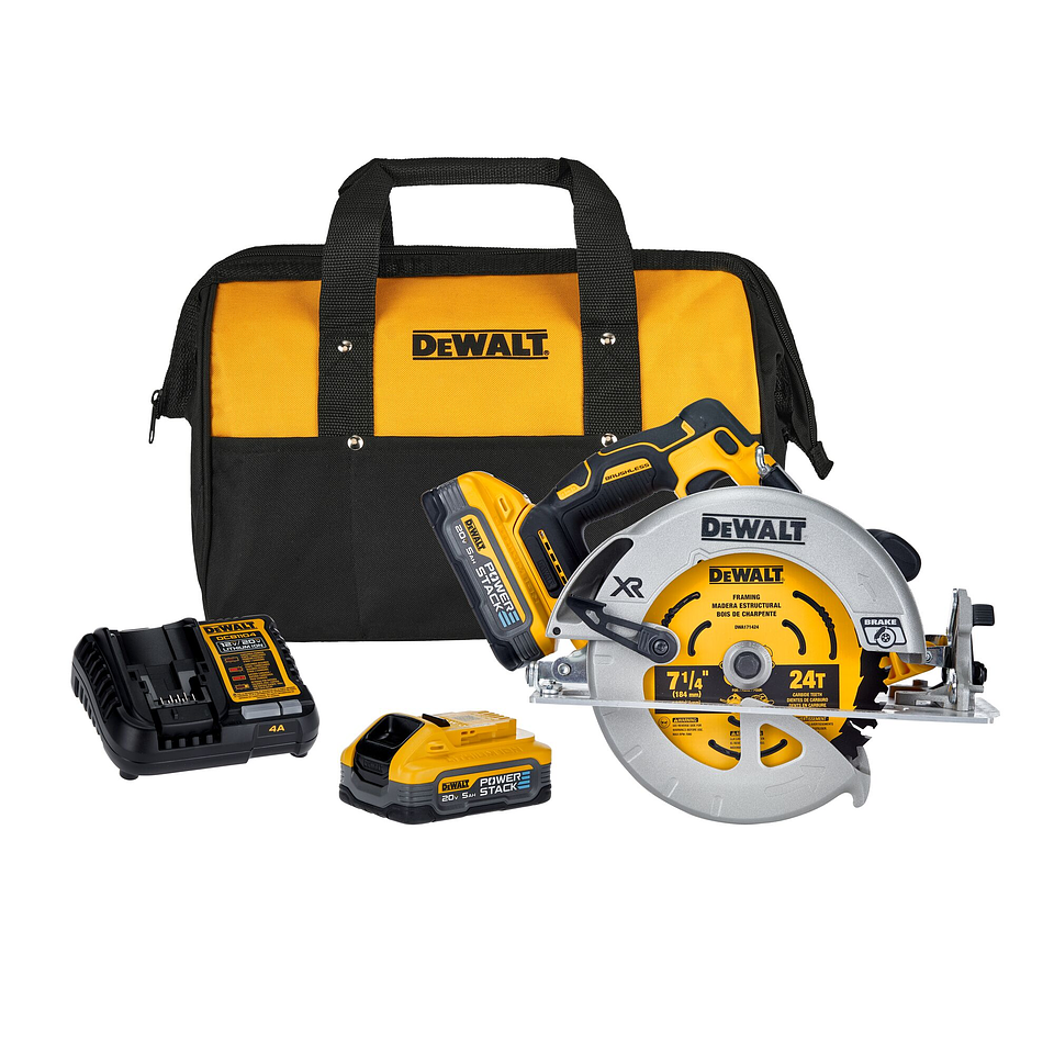 Kit Sierra Circular Xr Inalambrica + 2 Powerstack 5ah 2