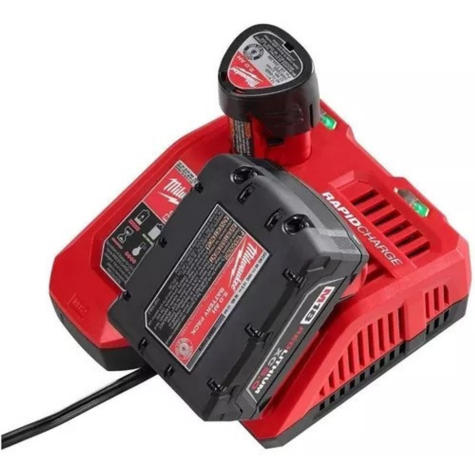 Milwaukee Cargador Rapid Charge 6a/h M18 Y M12  3