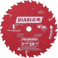 Disco Sierra Circular 7 1/4 Diablo 24 Dientes Fino  - Miniatura 1