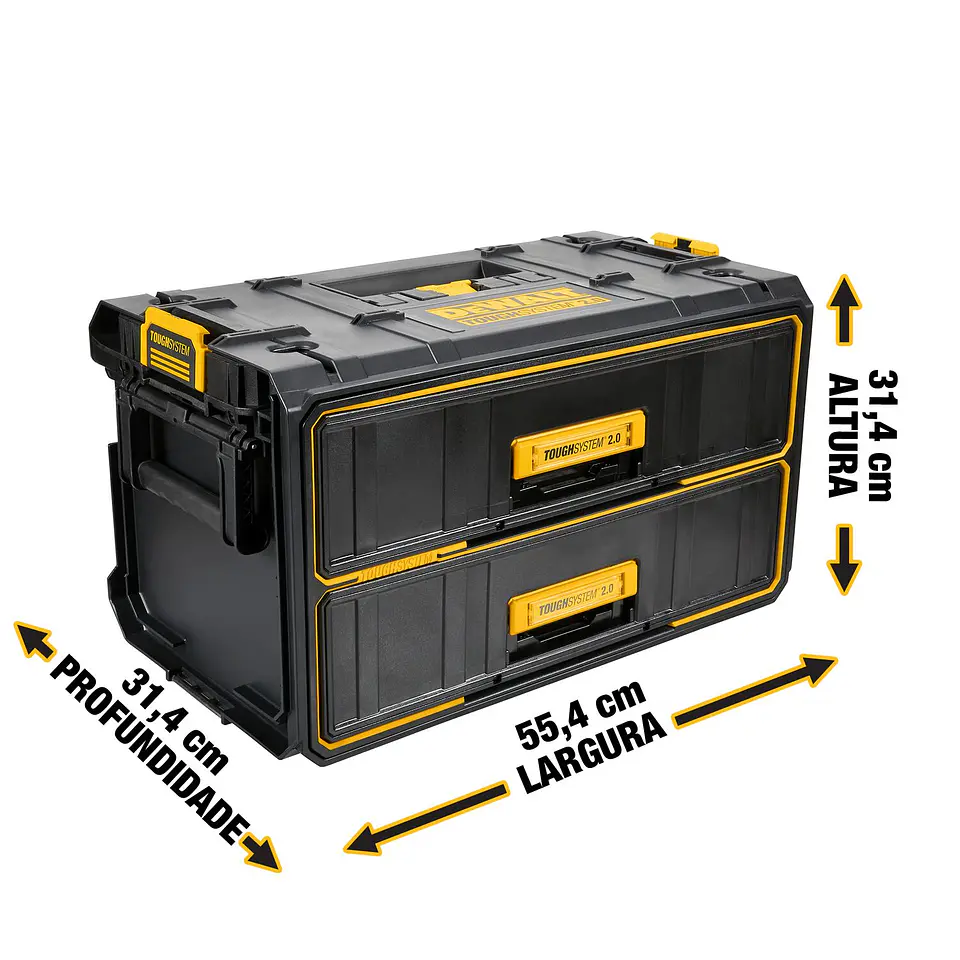 Caja De Herramientas Dewalt Toughsystem 2 cajones DWST08320 5