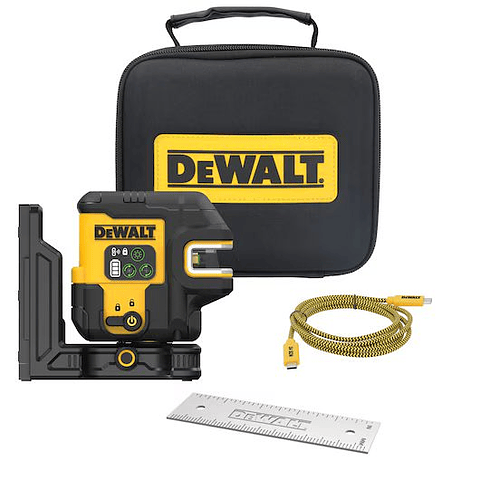 Nivel Láser 2Puntos Línea Cruzada CargUSB DEWALT DCLE14221GB