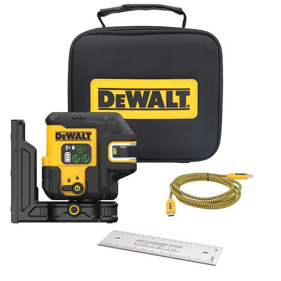 Nivel Láser 2Puntos Línea Cruzada CargUSB DEWALT DCLE14221GB 1