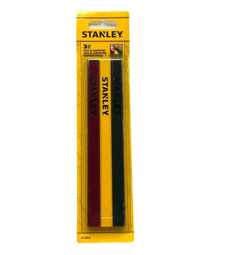 Set de 3 Lápices Carpintero Grafito N°2 Stanley 47-353la 1