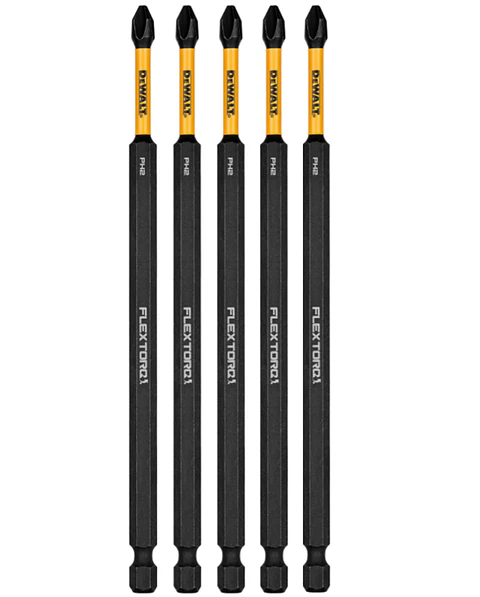 Puntas De Impacto Ph2 Flextorq Dewalt Pack 5 Un. 6 DWAF6PH2IR
