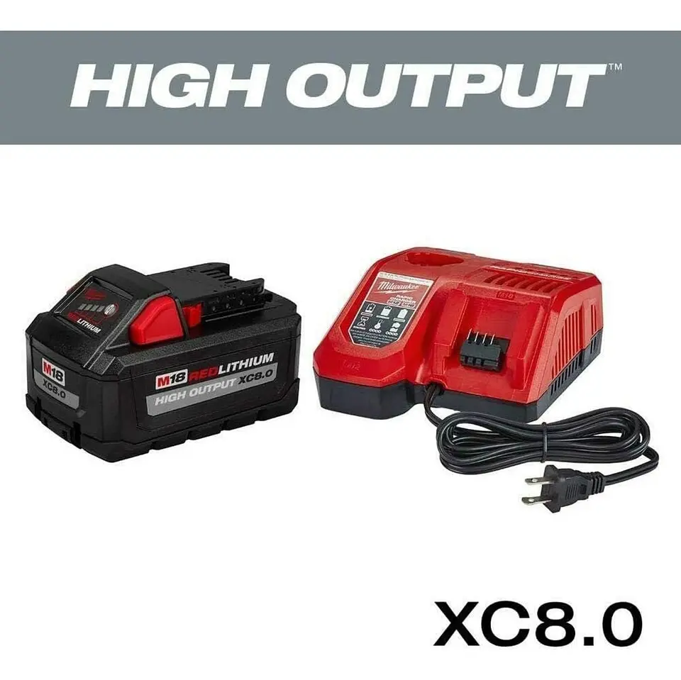 Kit Cargador Rapido+batería Xc8.0 Milwaukee 48-59-1880 4