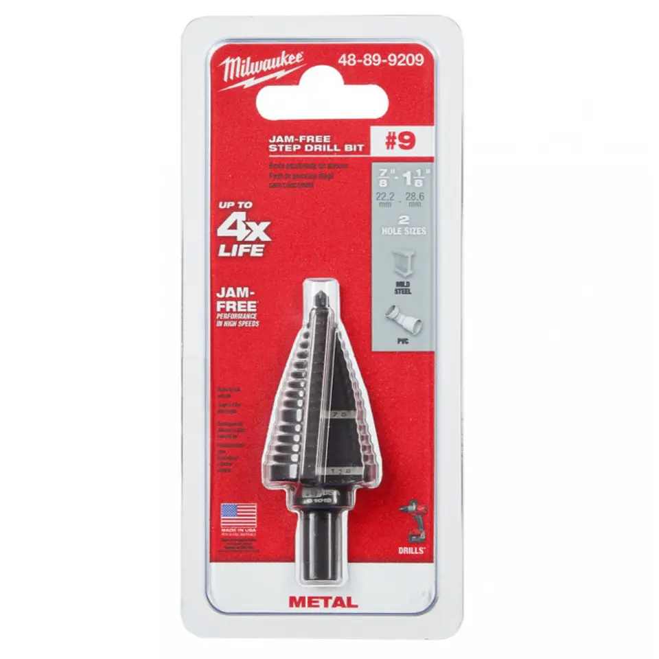 Milwaukee - Broca Cono Escalonada 48-89-9209  1