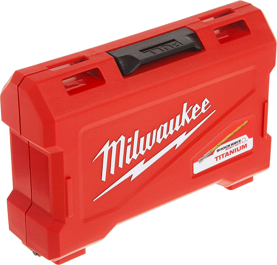 Brocas De Titanio Shockwake Red Helix 15uni Milwaukee 3