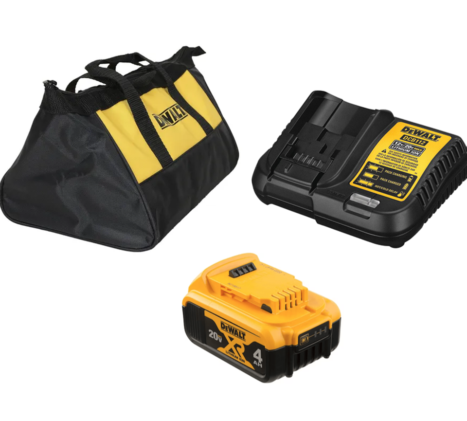 Pack Batería 4,0 Ah + Cargador Dcb 112 Dewalt + Bolso  2