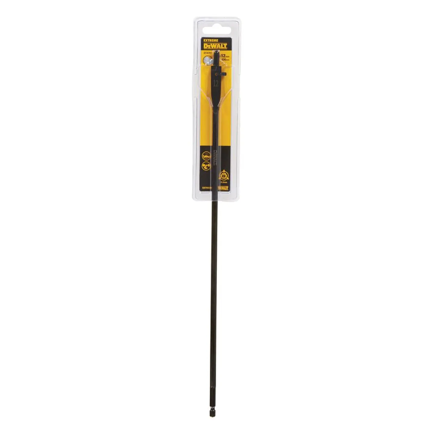 Broca Paleta Madera Plana 12x406mm Dewalt Dt4781-qz 1