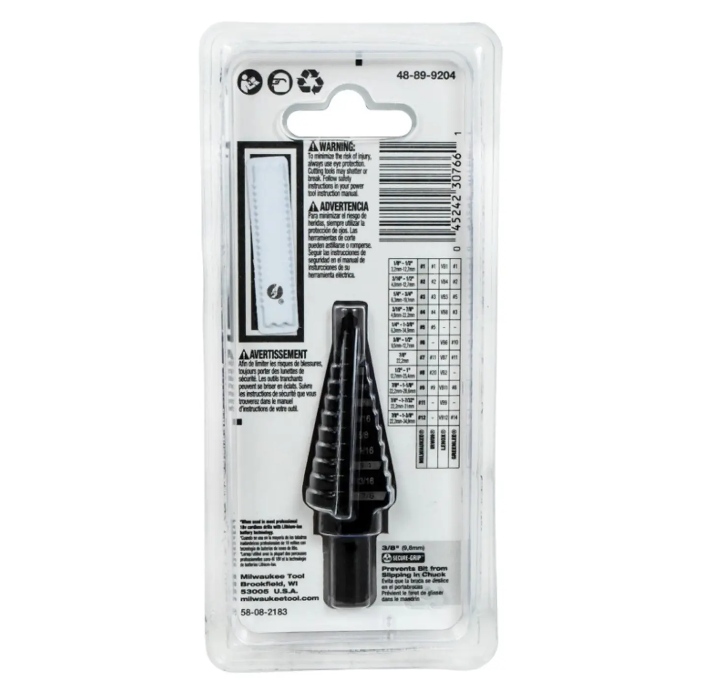 Broca Cono Escalonada Milwaukee 48-89-9204 - 22mm 2