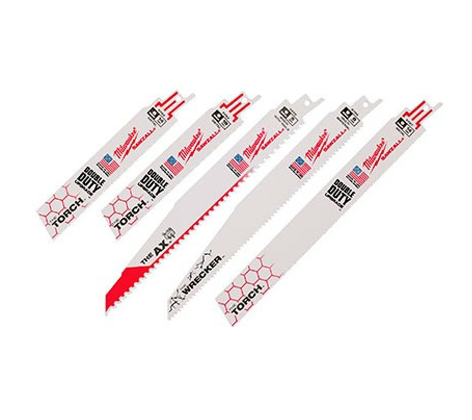 Set Hojas De Sierra Sable 5 Pcs. Demolición Milwaukee 3