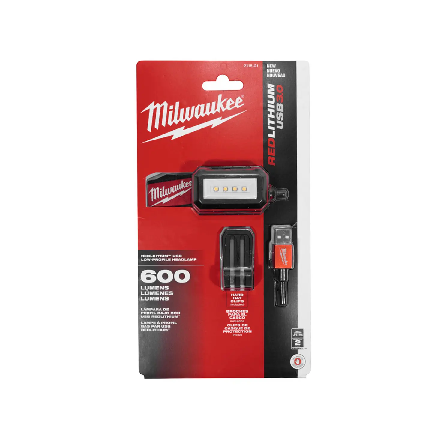 Linterna Frontal de perfil bajo Recargable por USB 2115-21 6