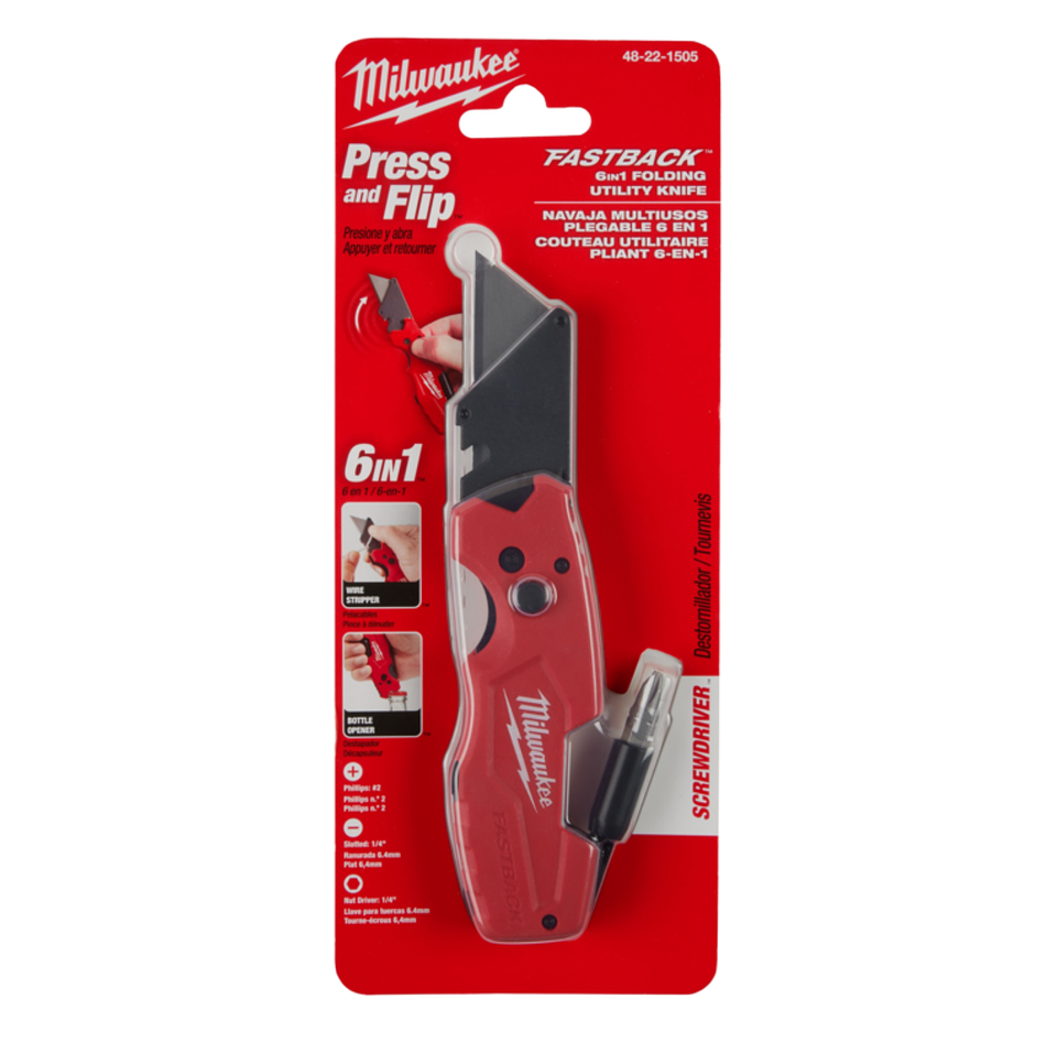 Milwaukee - Cuchillo Cartonero 48-22-1505 6 En 1  1
