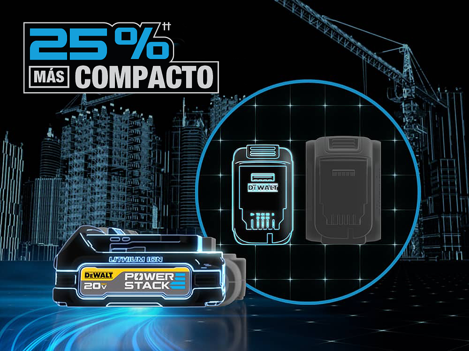 Bateria Compacta 5ah 20v Max Powerstack Dewalt Dcbp520-b3 5