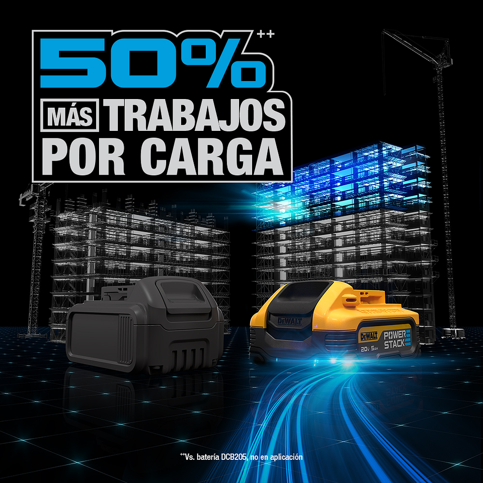 Bateria Compacta 5ah 20v Max Powerstack Dewalt Dcbp520-b3 6