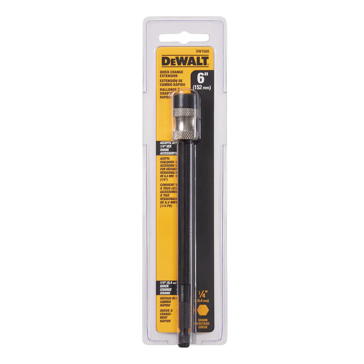 Extensión De Broca 6 Vástago 1/4 Dewalt Dw1588 1