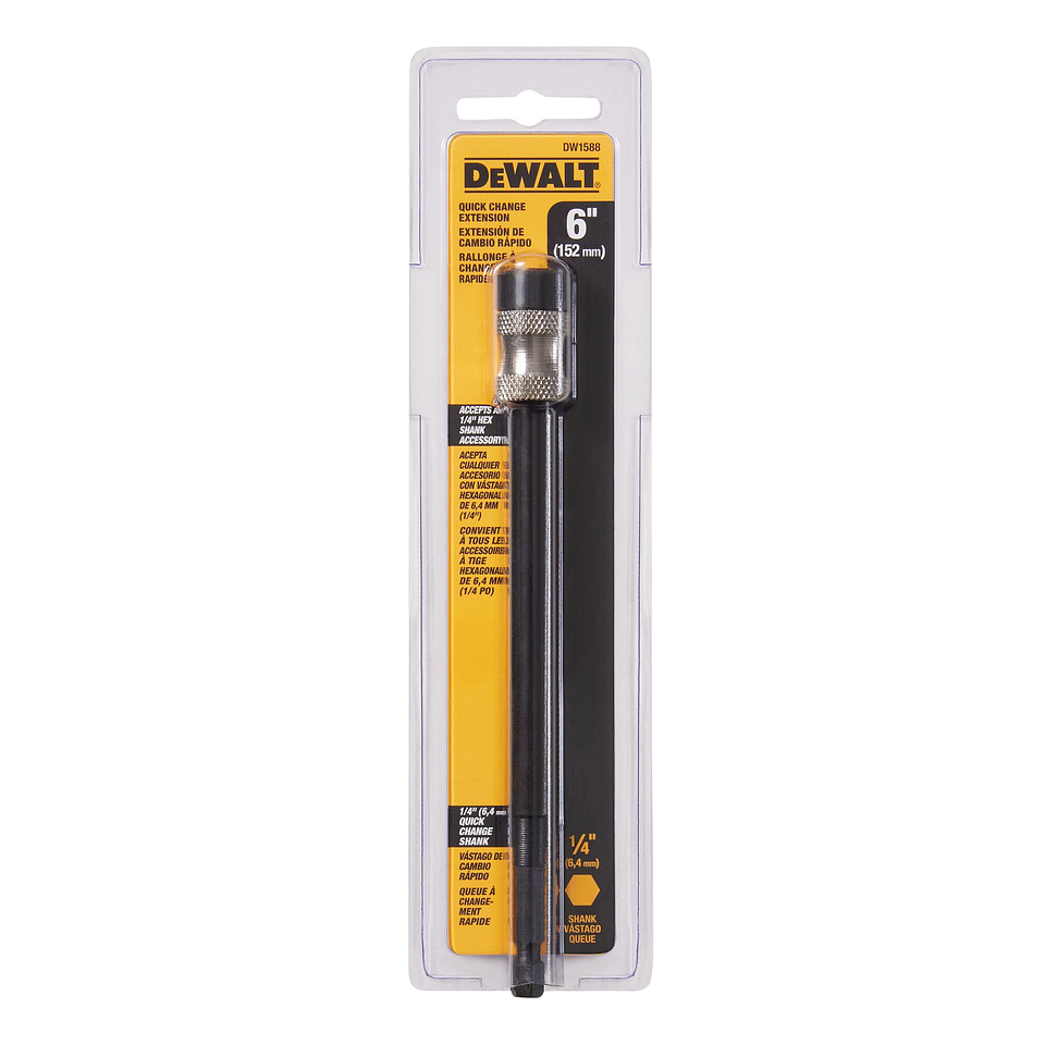 Extensión De Broca 6 Vástago 1/4 Dewalt Dw1588 1