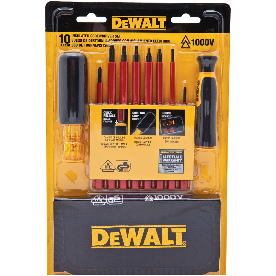 Set De Destornilladores Vde 10 Piezas Dewalt Dwht66417 2