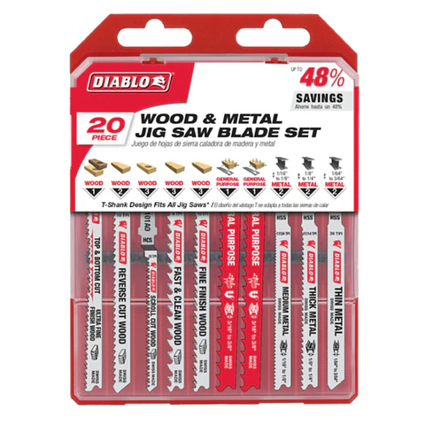 Juego De Hojas Para Sierra Caladora, Diablo - Djt20s
