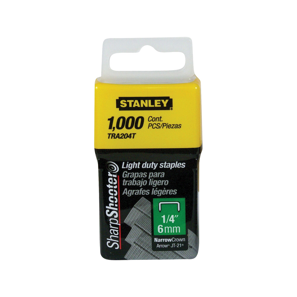Grapa 1/4 X 6mm Tra204t 1000 Unidades Stanley  2