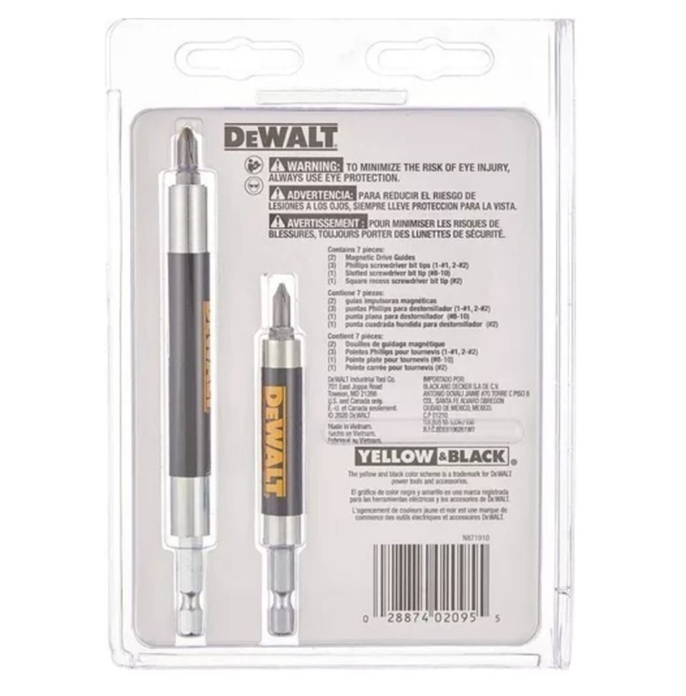 Set Guias Magneticas Dewalt Dw2095 4