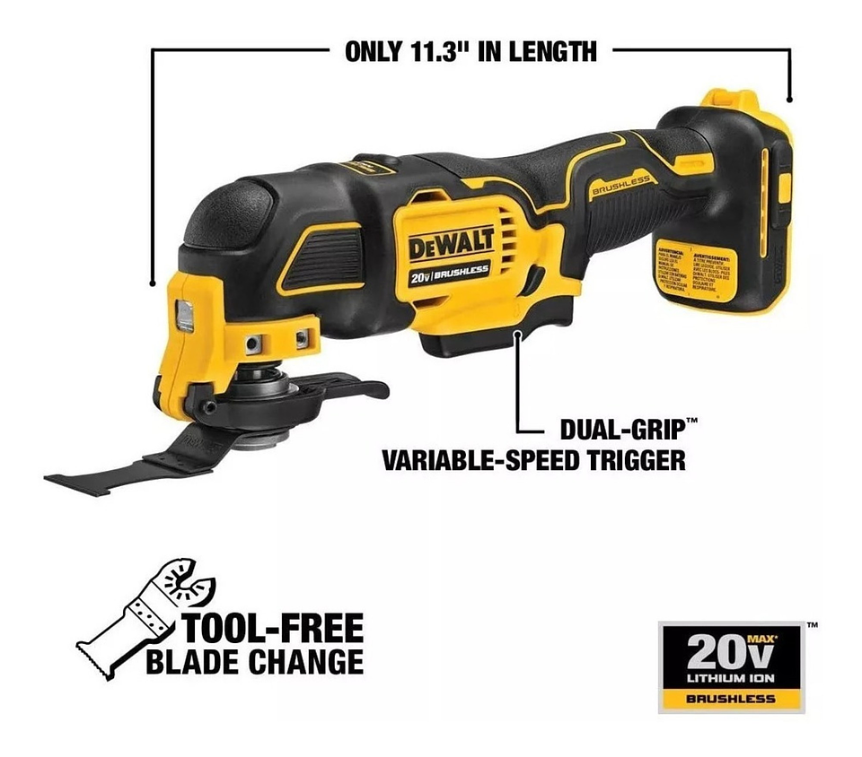Dewalt 20v Atomic Oscilante Multiherramienta Dcs354b  3