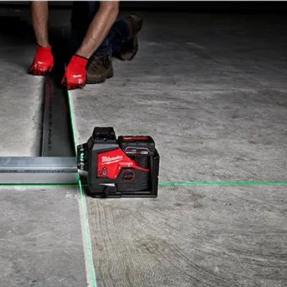 Kit Nivel Láser verde de 3 planos en 360° Milwaukee 3632-21 7