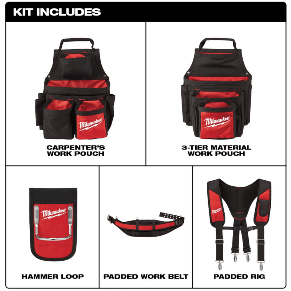 Bolsos Coleto Milwaukee Herramienta Con Suspensores 5