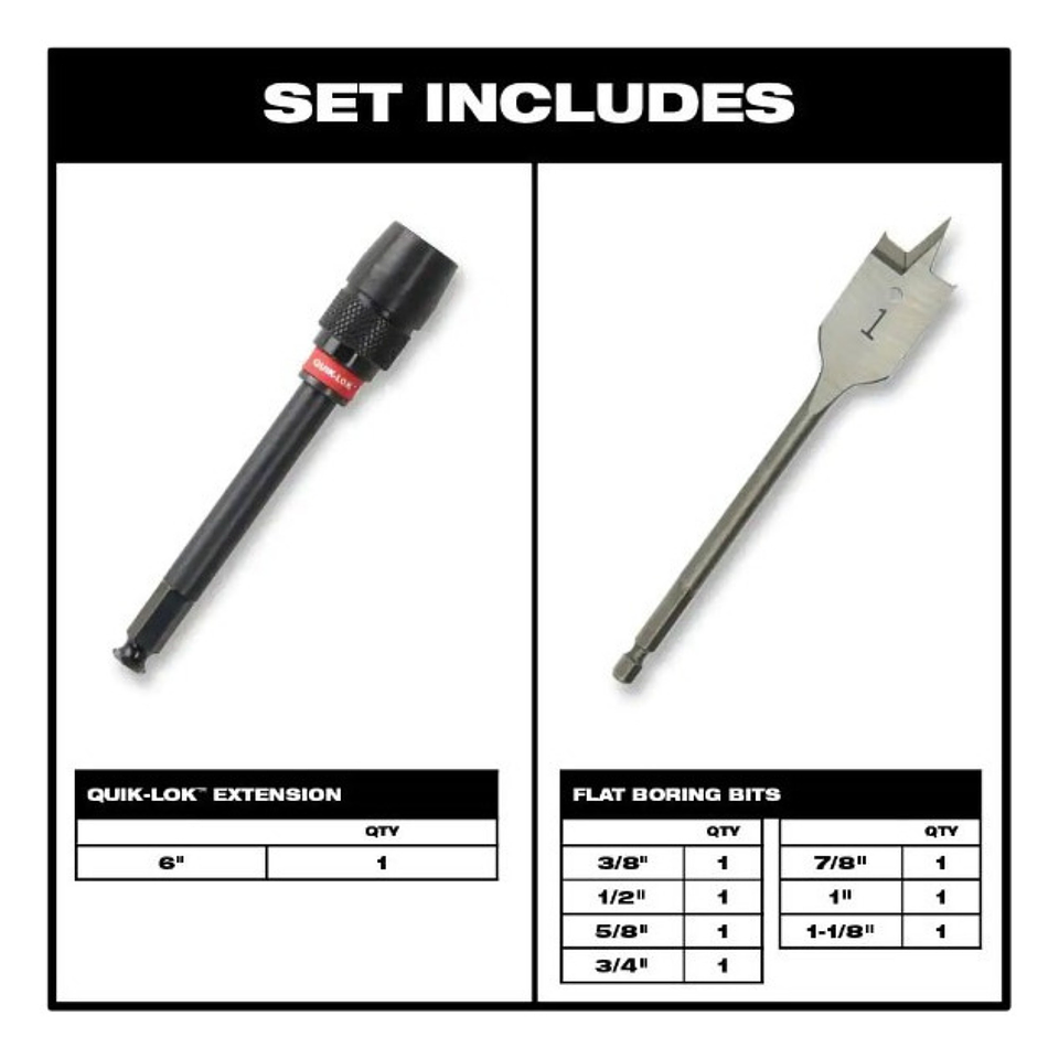 Brocas Paleta Milwaukee 49-22-0175 (8 Piezas)  4