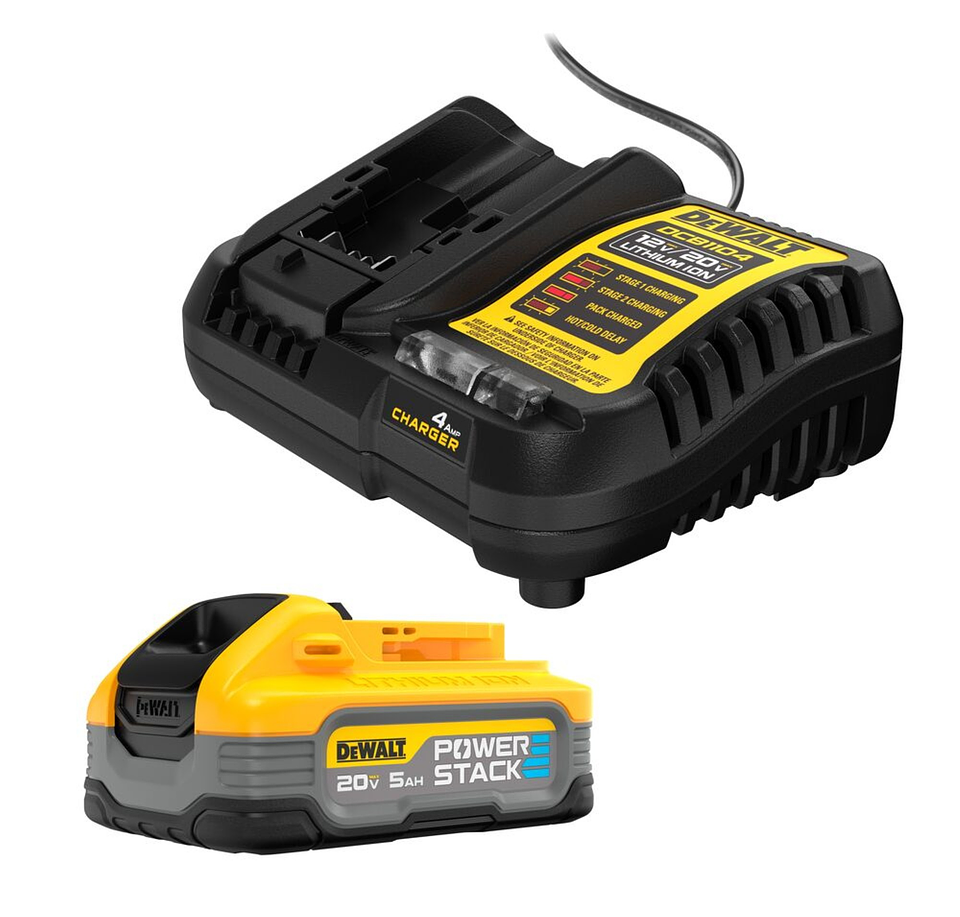 Cargador Dcb1104 + Bateria Power Stack 5 Ah 20v Dewalt.  2