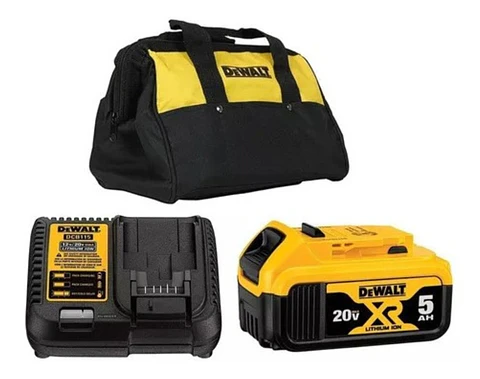Pack Batería 5,0 Ah + Cargador Dcb 115 Dewalt + Bolso