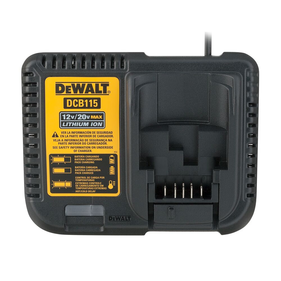 Pack Batería 5,0 Ah + Cargador Dcb 115 Dewalt + Bolso 3