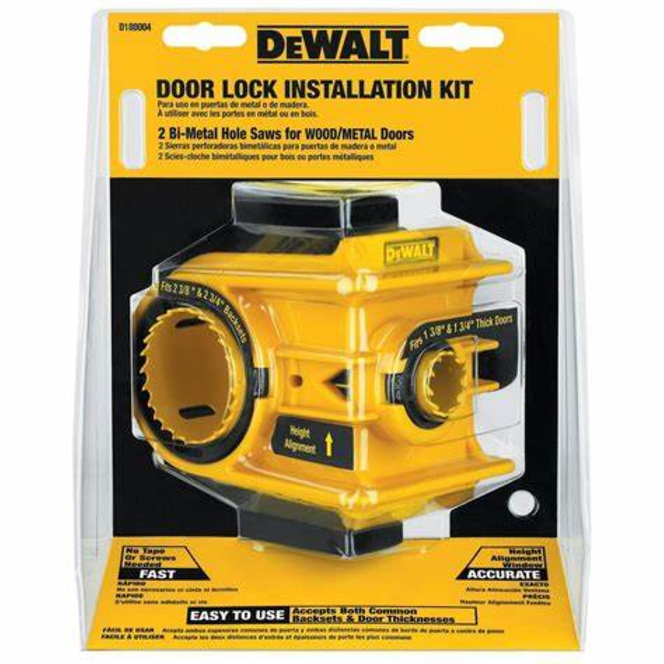 Kit De Instalación Cerradura Dewalt Bi-metal  1