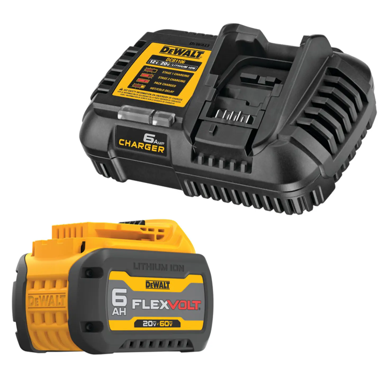 Batería Flexvolt 6ah + Cargador Rápido 1106 6-am Dewalt 2
