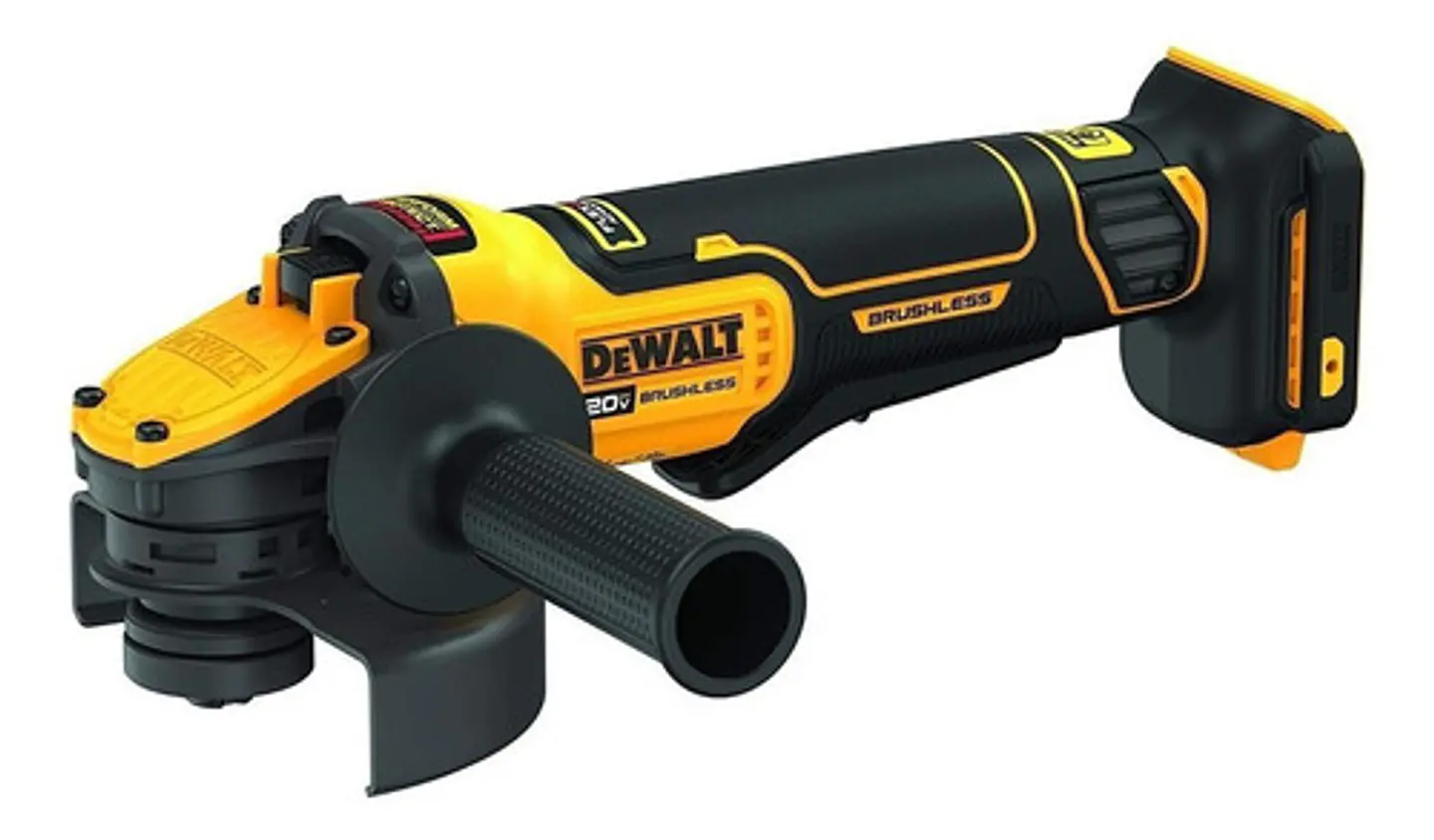 Esmeril Angular Inalámbrico Dewalt Flexvolt Dcg416b Amarillo 1.55 Kw + Accesorio 1