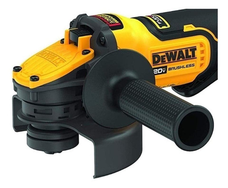 Esmeril Angular Inalámbrico Dewalt Flexvolt Dcg416b Amarillo 1.55 Kw + Accesorio 3