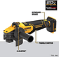 Esmeril Angular Inalámbrico Dewalt Flexvolt Dcg416b Amarillo 1.55 Kw + Accesorio - Miniatura 4