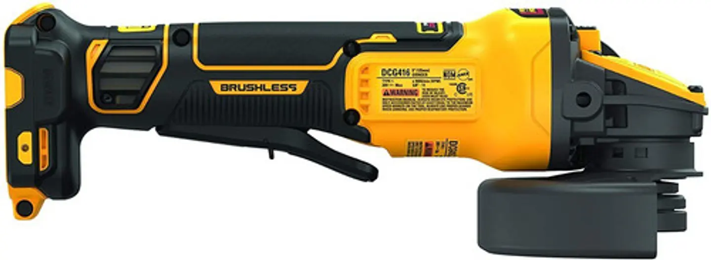 Esmeril Angular Inalámbrico Dewalt Flexvolt Dcg416b Amarillo 1.55 Kw + Accesorio 5
