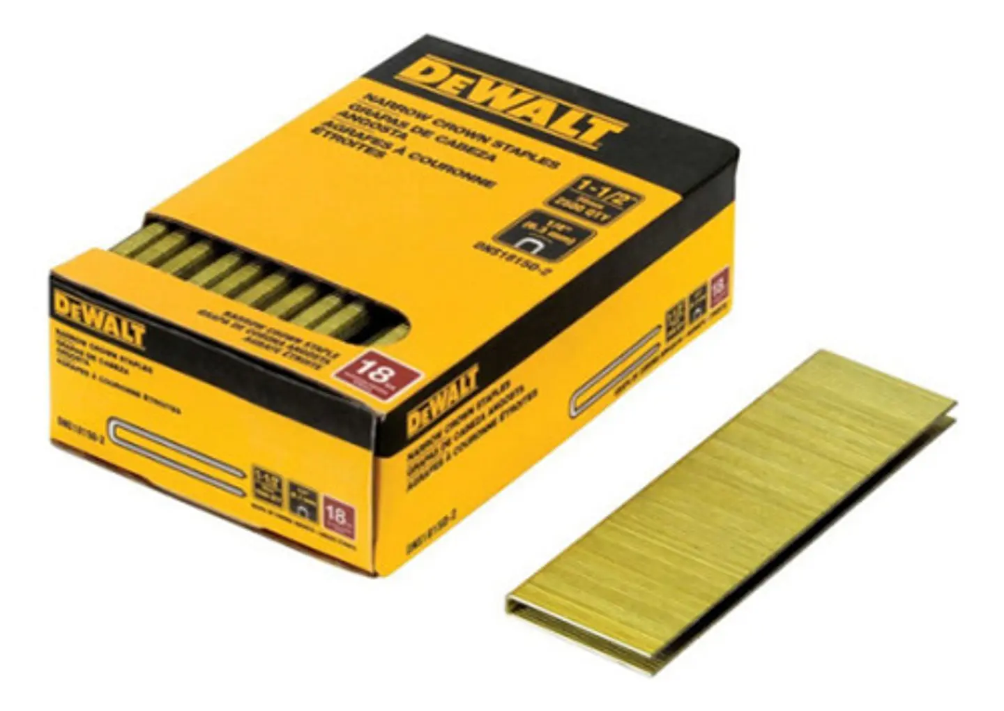 Grapas Cabeza Angosta 1-1/2 X 1/4 Dewalt Dns18150-2 1