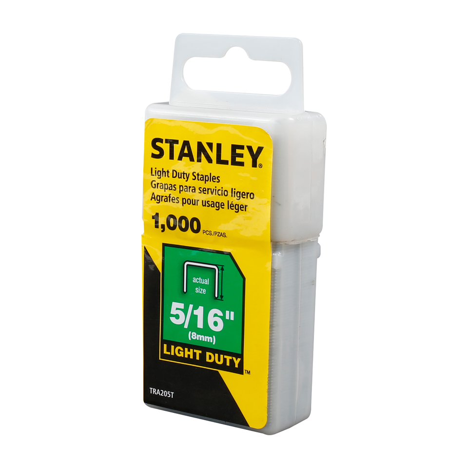 Grapas para uso ligero 5/16 1000 unds STANLEY TRA205T 1