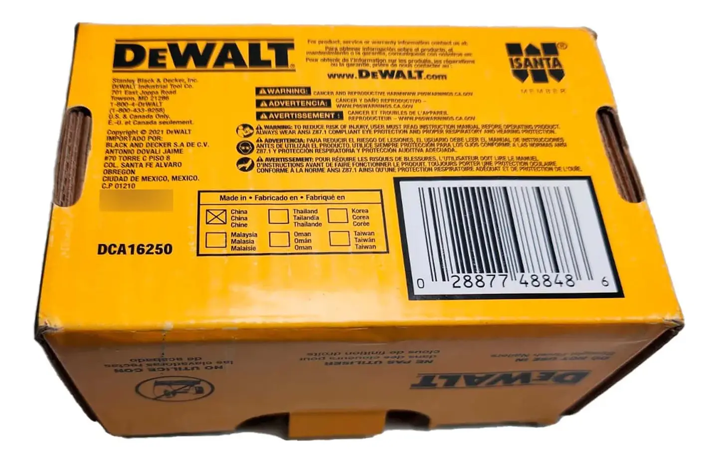 Caja de 2500 Clavos Reforzados 2-1/2 16ga Dewalt DCA16250 3