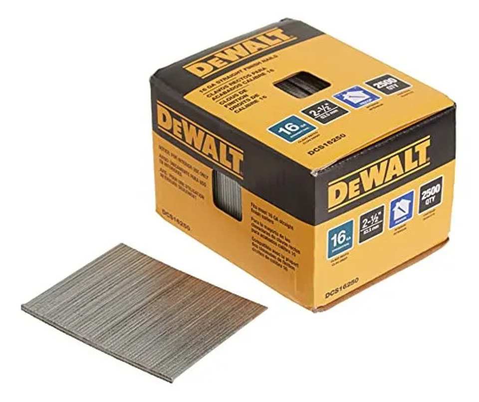 Clavo De Acabado 16ga 2-1/2'' 2500 Un Dewalt Dcs16250 3