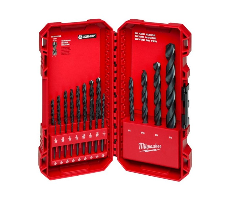Set de Brocas Thunderbolt Black Oxide Milwaukee 48-89-2801 1