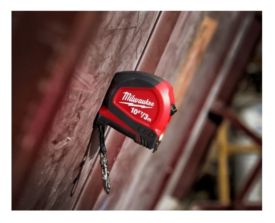 Huincha De Medir 3mt C/ Luz Led Milwaukee 48-22-6601 6