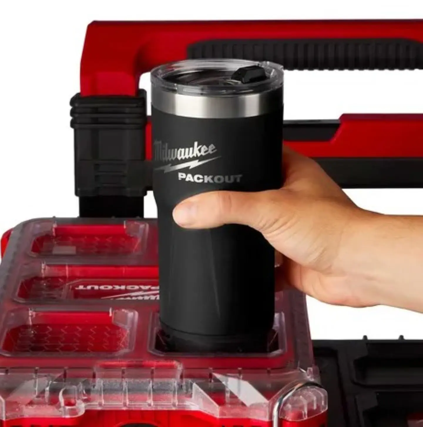 Termo Vaso Packout 591 ml Negro Milwaukee 48-22-8392B 6