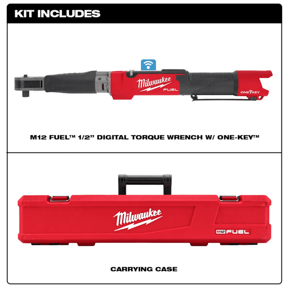 Llave De Torque Digital M12 de 1/2'' Milwaukee 2466-20  4