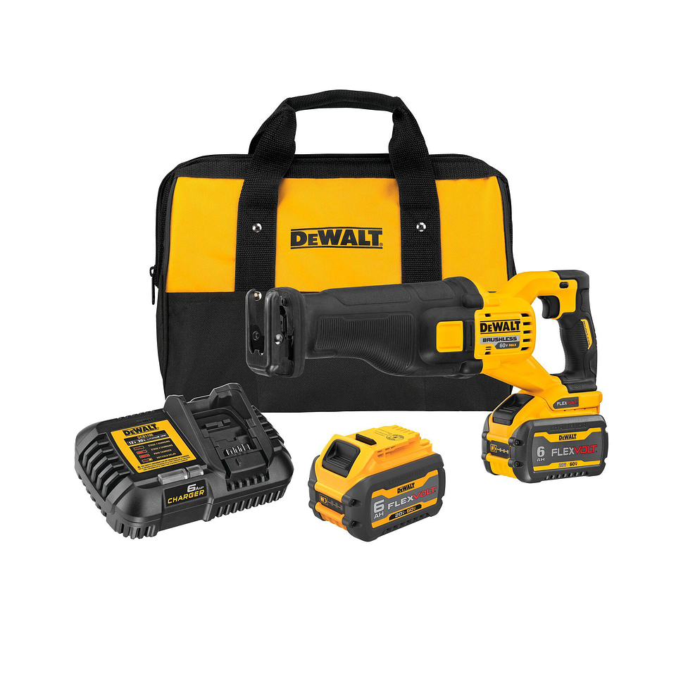 Kit Sierra Sable Reciproca 1-1/8 60V Dewalt DCS389T2-B2 1
