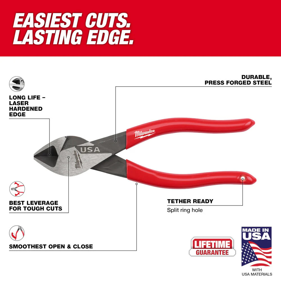 Alicate de corte diagonal de 6