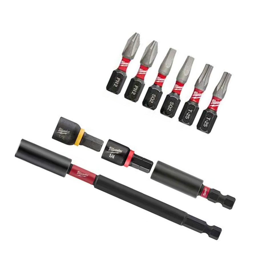Set de 10 Guías Dado y Puntas Impacto Milwaukee 48-32-4513 2